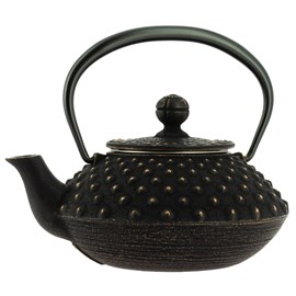 Théière fonte kanbin noir-doré 320 ml