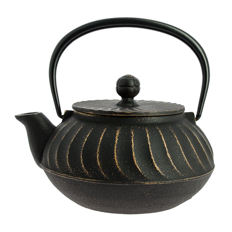 Théière fonte nami noir-doré 650 ml