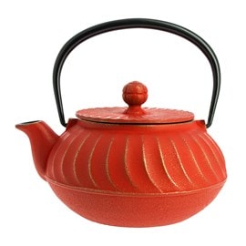 Théière fonte nami rouge-doré 650 ml