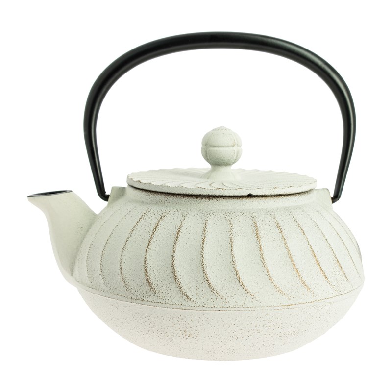 Théière fonte nami blanc-doré 650 ml
