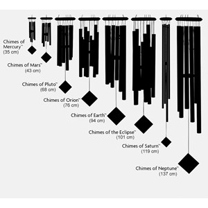 Carillon à vent encore terre - noir