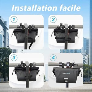 Sacoche guidon imperméable