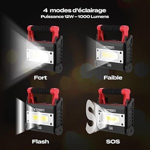 Lampe extérieure avec batterie externe