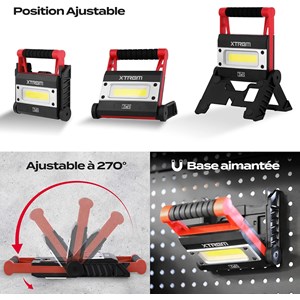 Lampe extérieure avec batterie externe