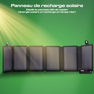 Panneau de recharge solaire pliable