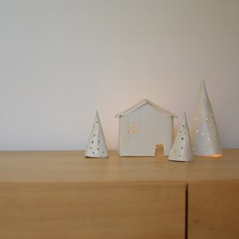 Photophores village de noël - kit diy