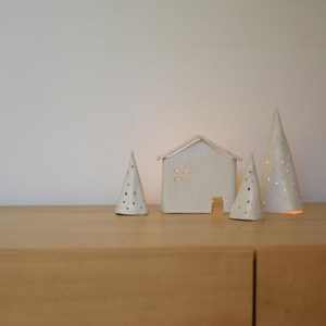 Photophores village de noël - kit diy