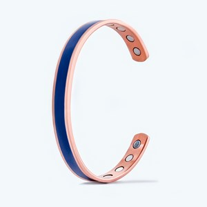 Bracelet cuivre magnétique bleu taille 1