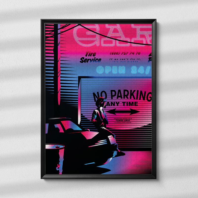 Piece & Love - Puzzle - neon