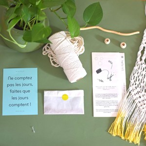 Macramé mural & teinture- kit diy