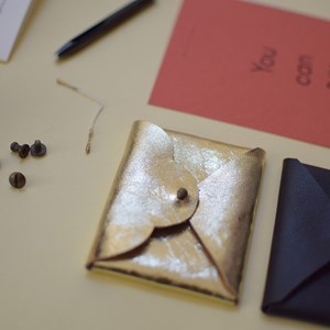 Porte-cartes en cuir- kit diy