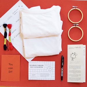 Broder son tshirt en duo- kit débutant