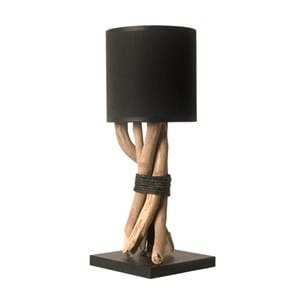 Lampe de chevet fagot noire