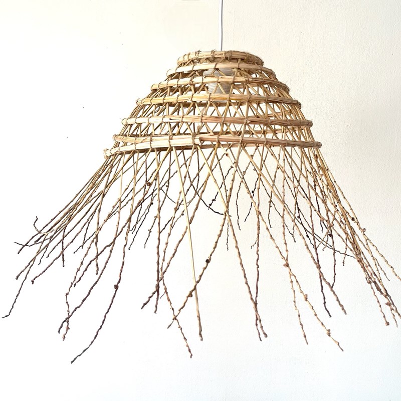 Jujuhat Vintage - Suspension en dattier 35cm x 40cm