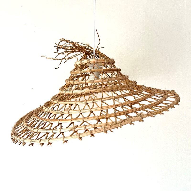Jujuhat Vintage - Suspension en dattier 80cm x 20cm