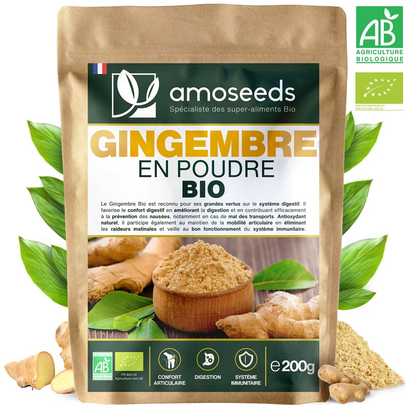 Gingembre en poudre bio 200g