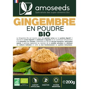 Gingembre en poudre bio 200g