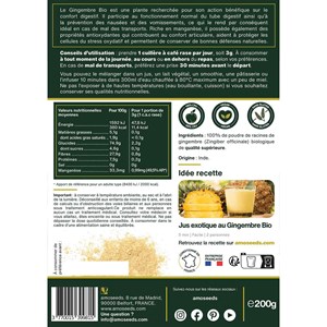 Gingembre en poudre bio 200g