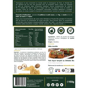 Shiitaké en poudre bio 150g