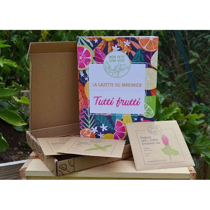 Kit jardinage - tutti frutti : guimauve et basilic cannelle bio