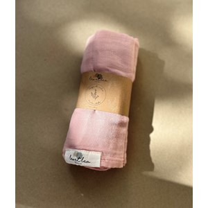 Lange de coton, doux, 120x120cm, rose