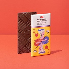 Chocolat au lait & éclats d’amandes