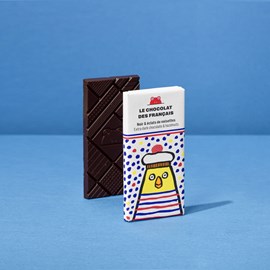 Mini tablette noir & éclats de noisettes