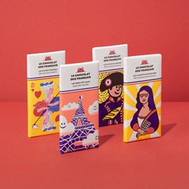 Kit de 4 tablettes au chocolat au lait