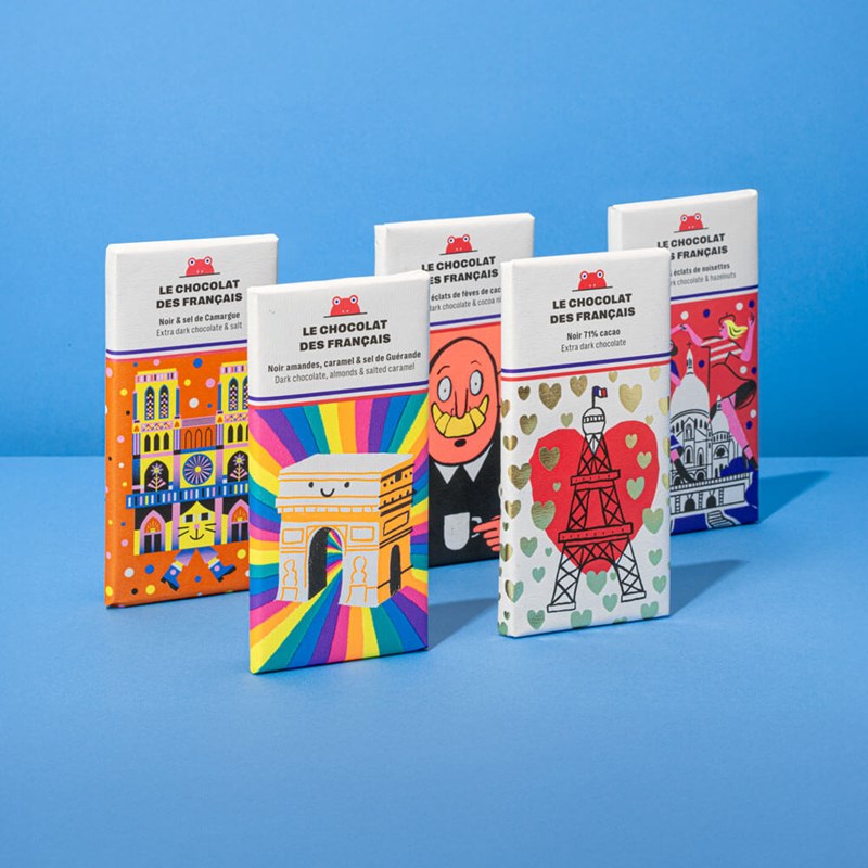 Kit de 5 tablettes au chocolat noir