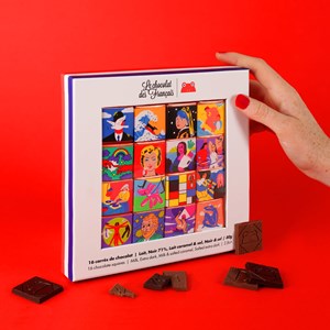 Coffret de 16 carrés de chocolat