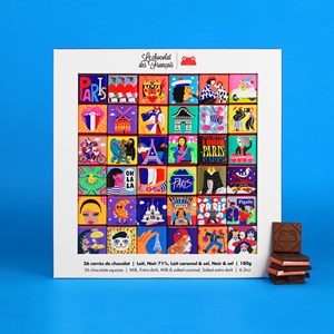 Coffret de 36 carrés de chocolat