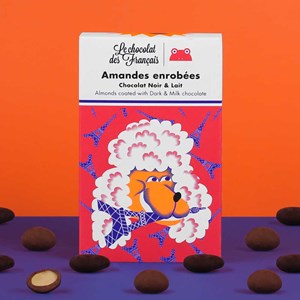 Amandes enrobées de chocolat noir & lait