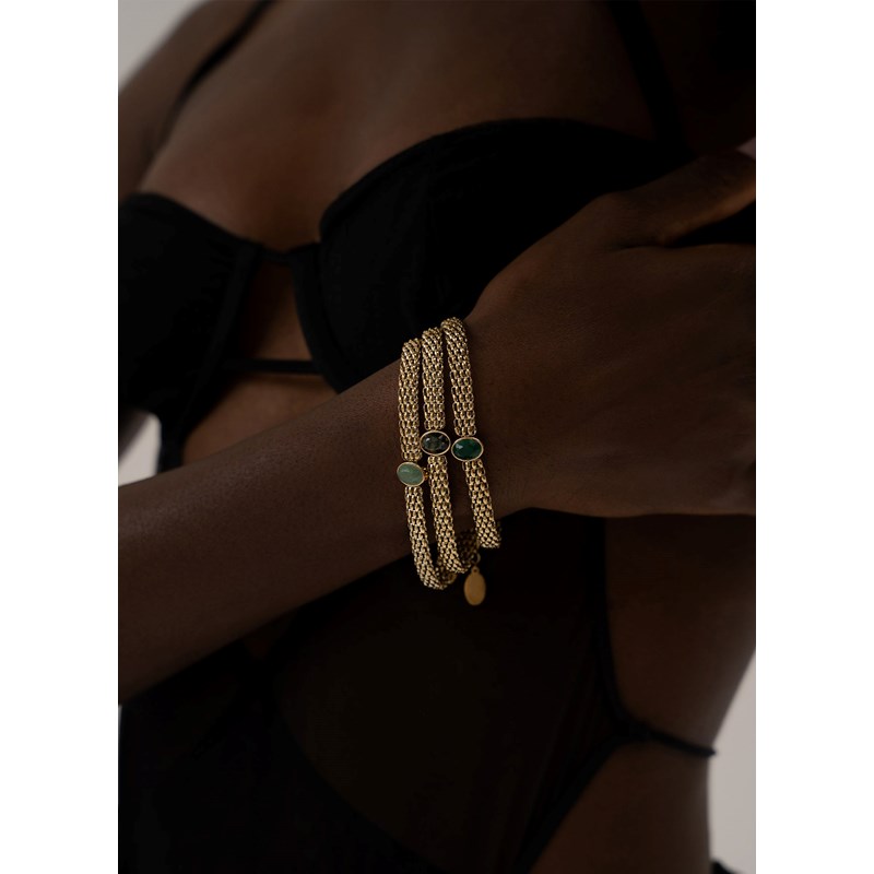 AEC Paris - Bracelet chaîne jupiter pierre de lune