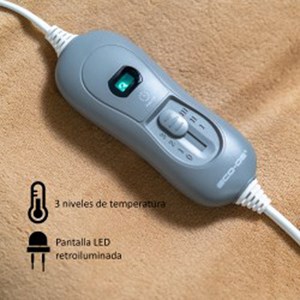 Couverture électrique chauffante 180x130 Beige