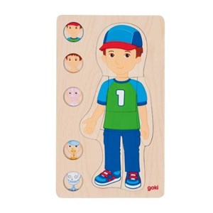 Puzzle à couches - le corps humain