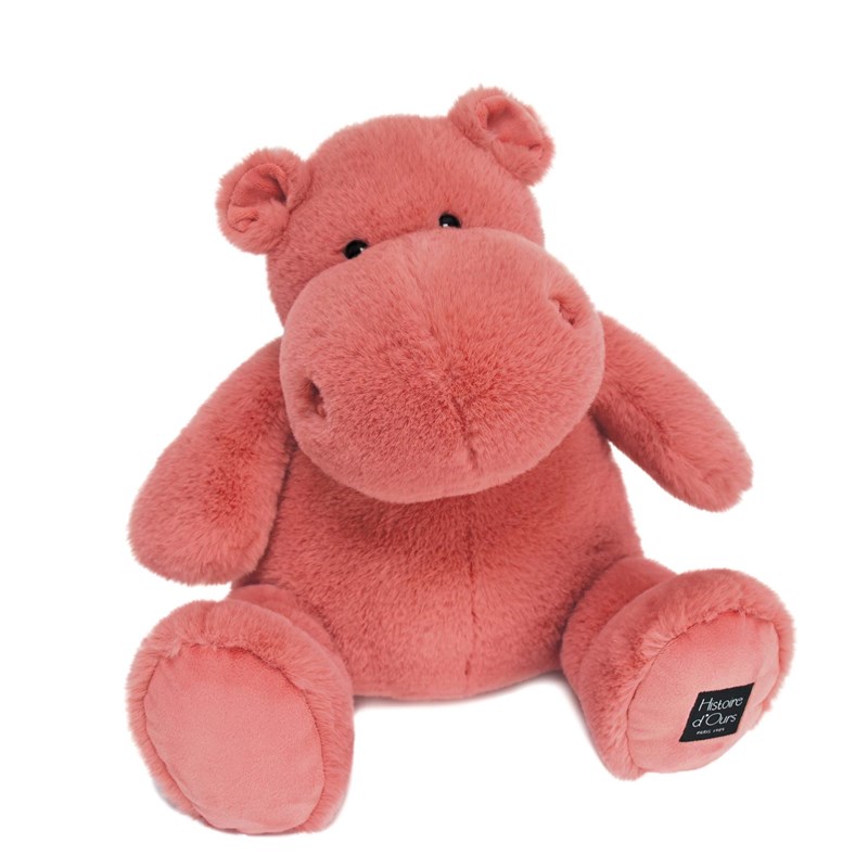 Peluche hippo hip chic terracotta 40 cm