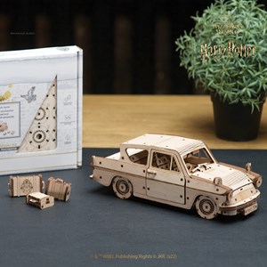 Voiture volante anglia puzzle 3d bois
