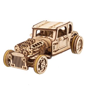 Hot rod – moteur furieux puzzle 3d bois