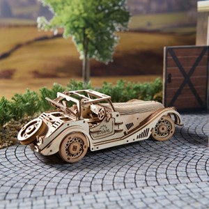 Sports car rapid mouse puzzle 3d bois