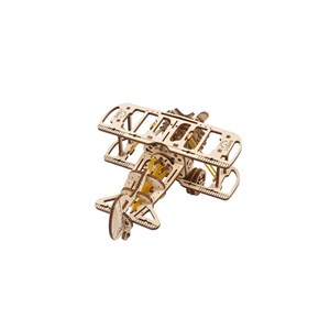 Mini-biplan puzzle 3d bois