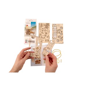 Mini-biplan puzzle 3d bois