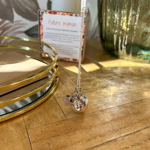 Bola de grossesse argent quartz