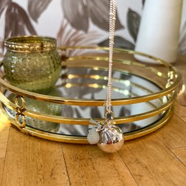 Bola de grossesse argent amazonite