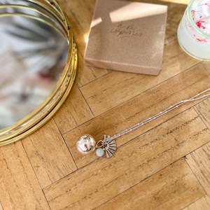 Bola de grossesse argent amazonite