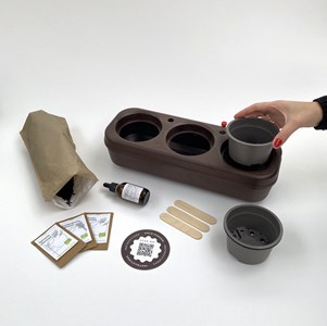 Potager d'intérieur - kit bio 3 laitues