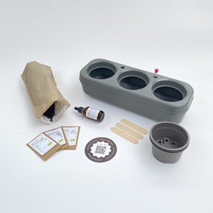 Kit potager d'intérieur 3 aromates bio