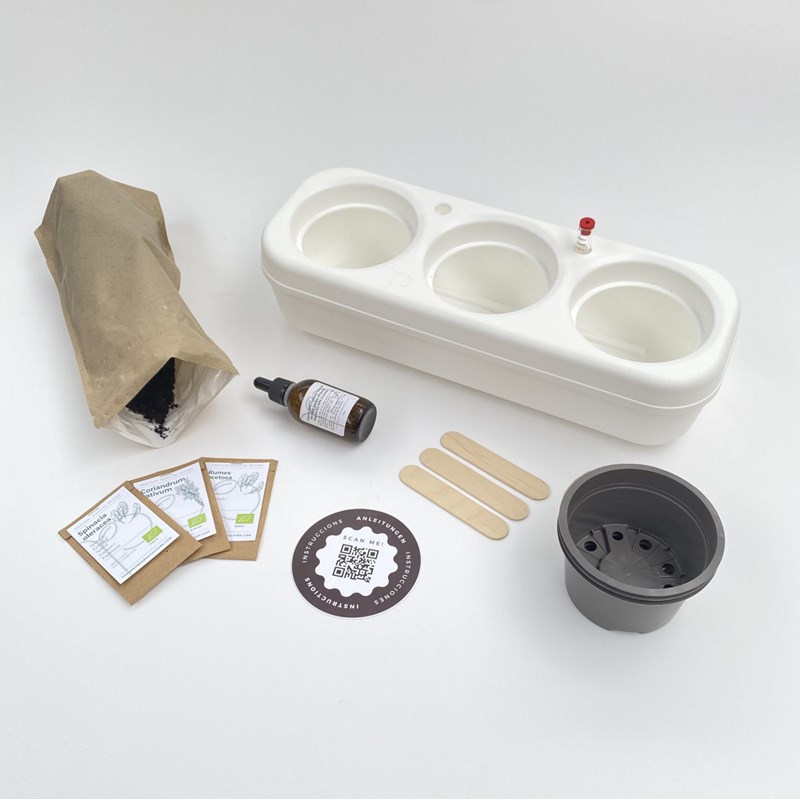 The Urban Permaculture - Kit potager urbain bio - 3 basilics