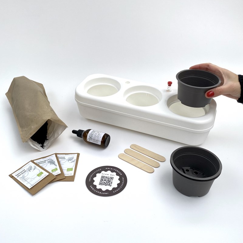 The Urban Permaculture - Potager d'intérieur en kit - 3 pestos