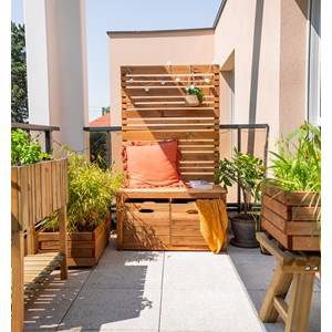 Banc brise-vue multi usages memphis