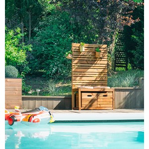 Banc brise-vue multi usages memphis